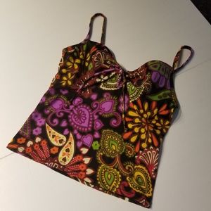 Victoria's Secret Paisley Tankini Top 34B